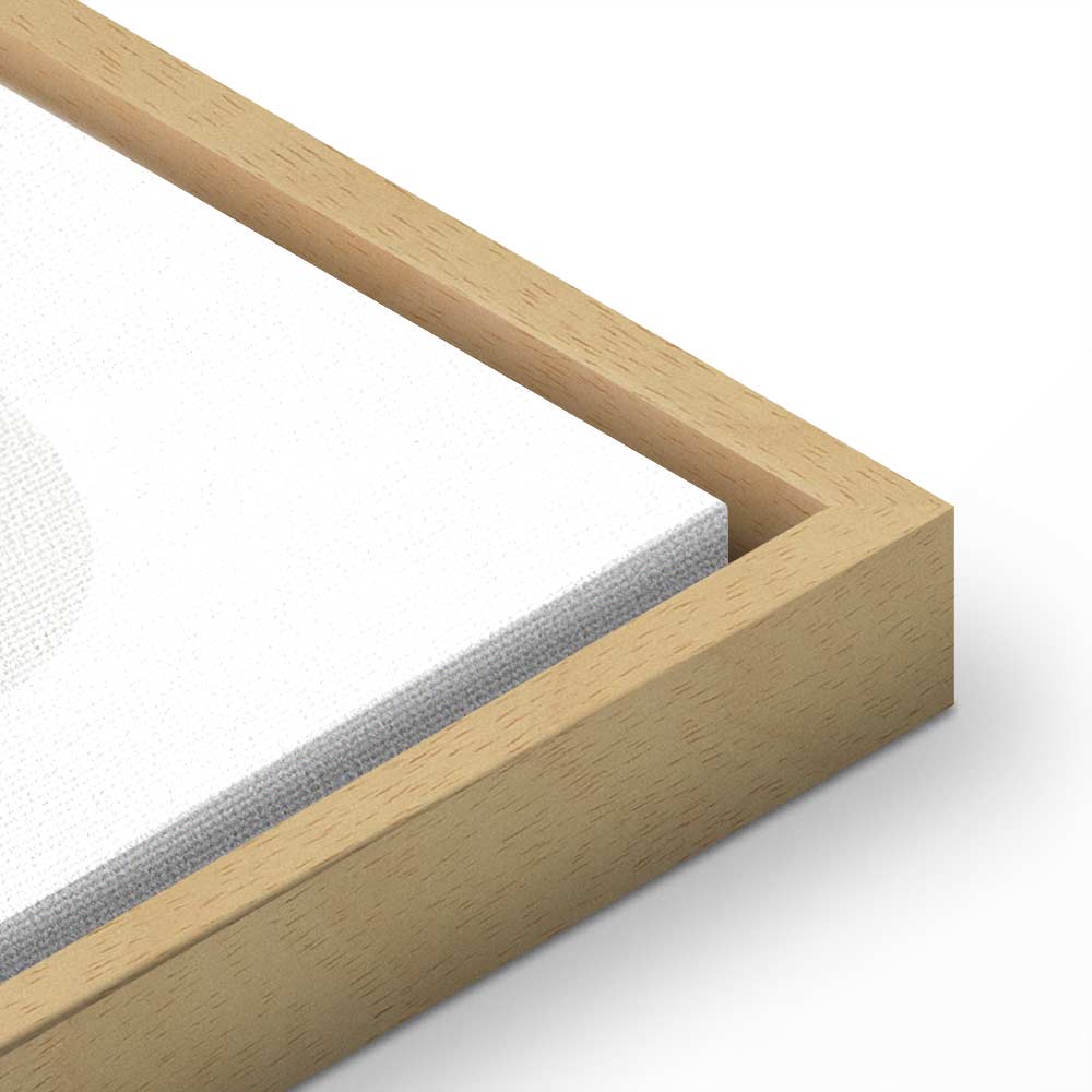 Monstera Line Art Green Canvas Print