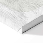 Monstera Line Art Green Canvas Print