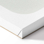 Monstera Line Art Green Canvas Print