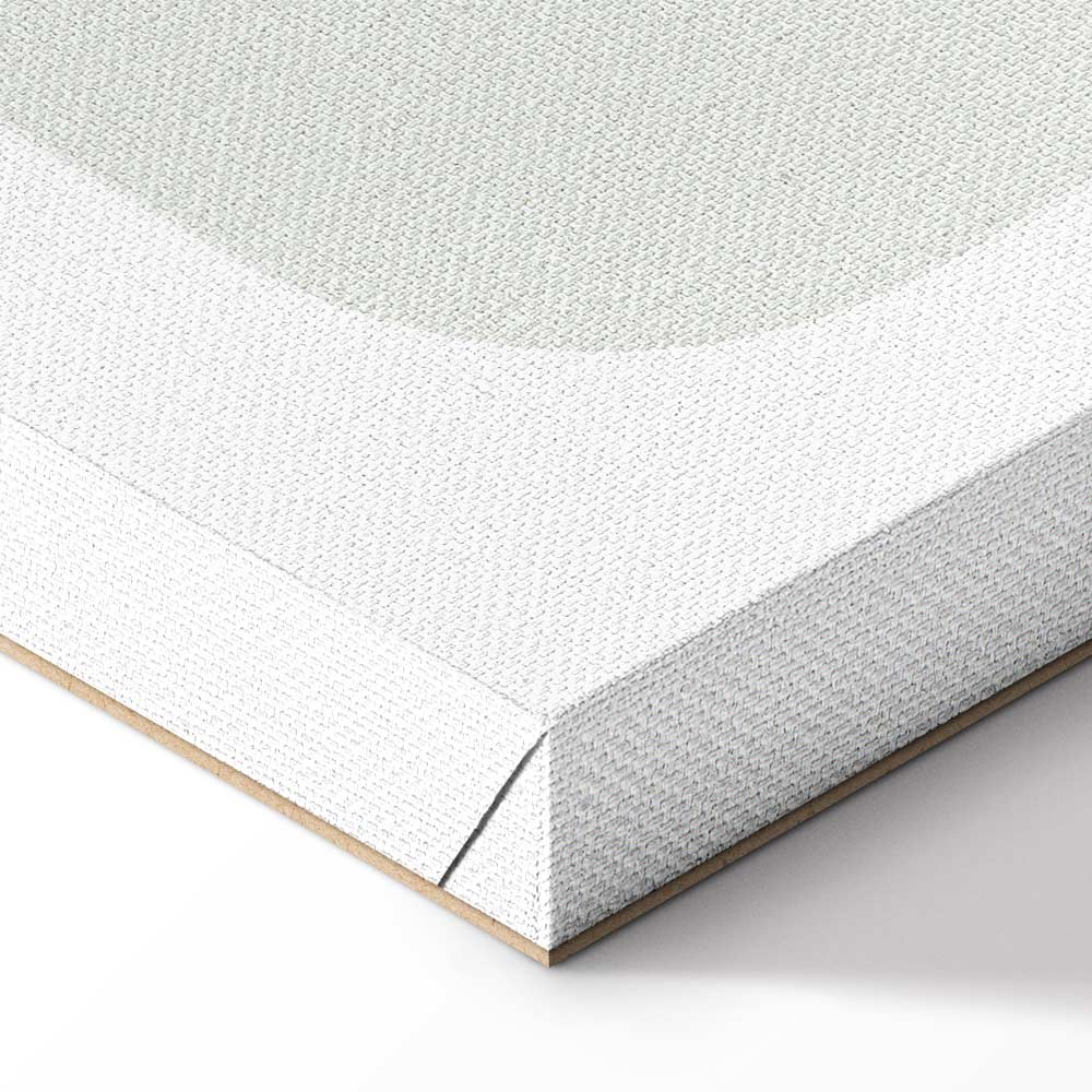 Monstera Line Art Green Canvas Print