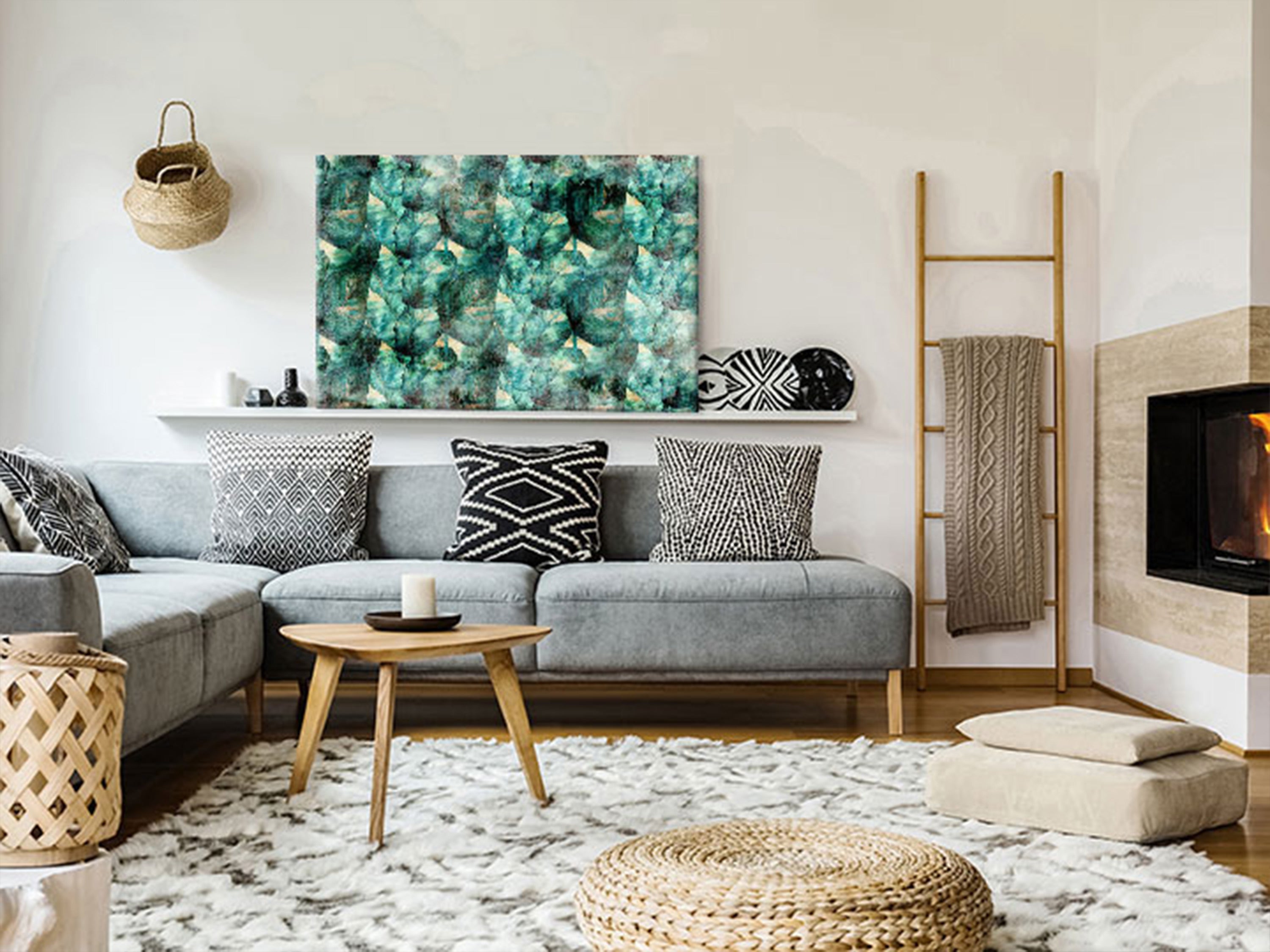 Leinwanddruck „Grüne Gedanken“ Breit 1-teilig