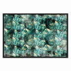 Green Leaves Botanical Wide Canvas Print
