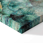 Green Leaves Botanical Wide Canvas Print