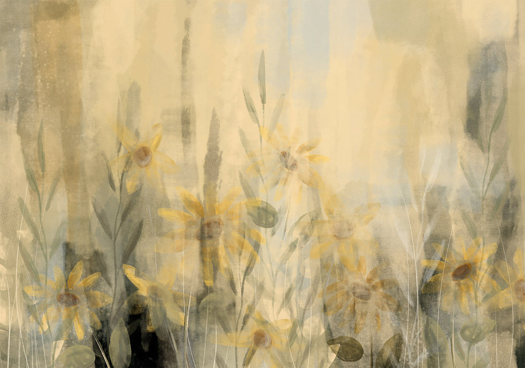Wall Mural - Floral Meadow with Yellow Flowers