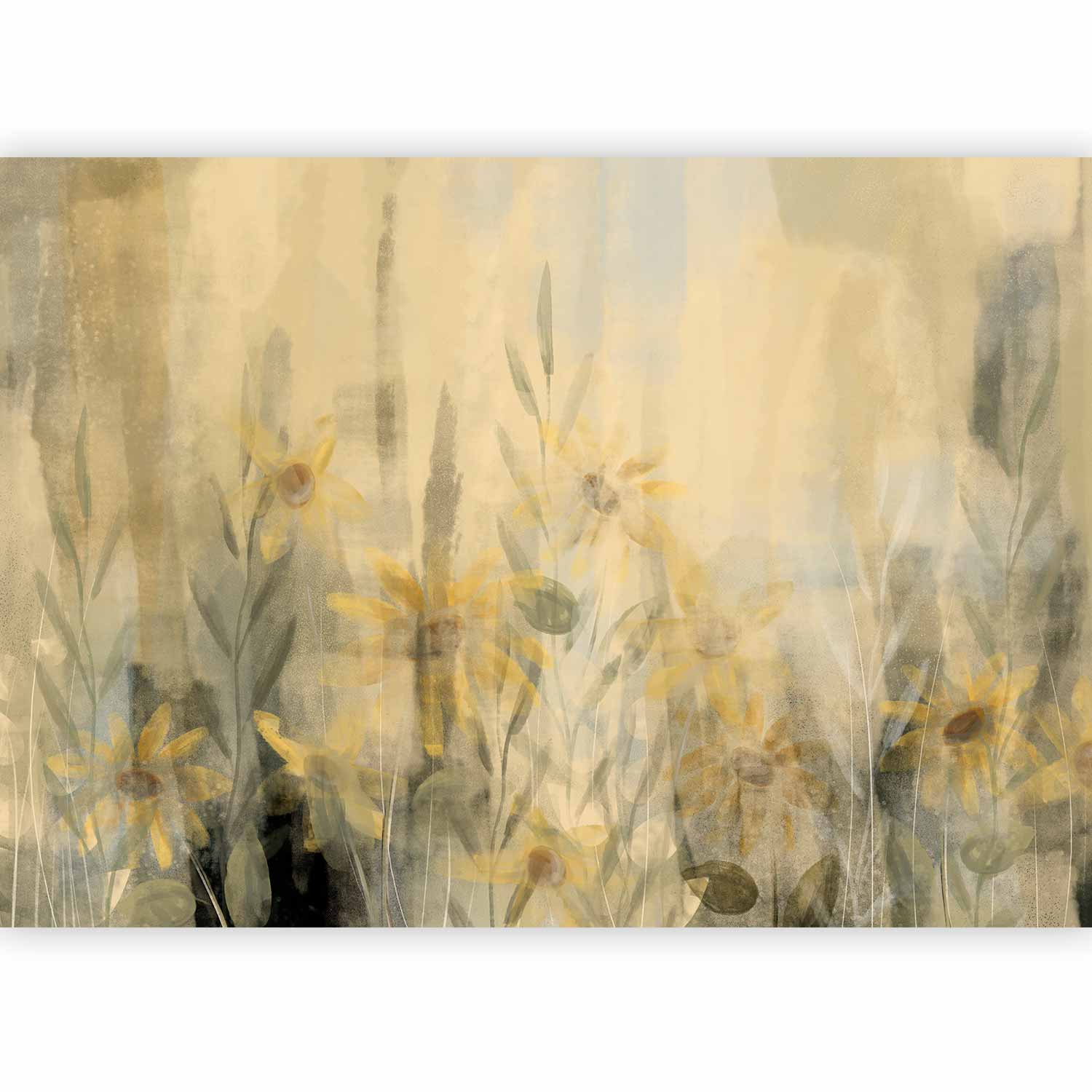 Wall Mural - Floral Meadow with Yellow Flowers