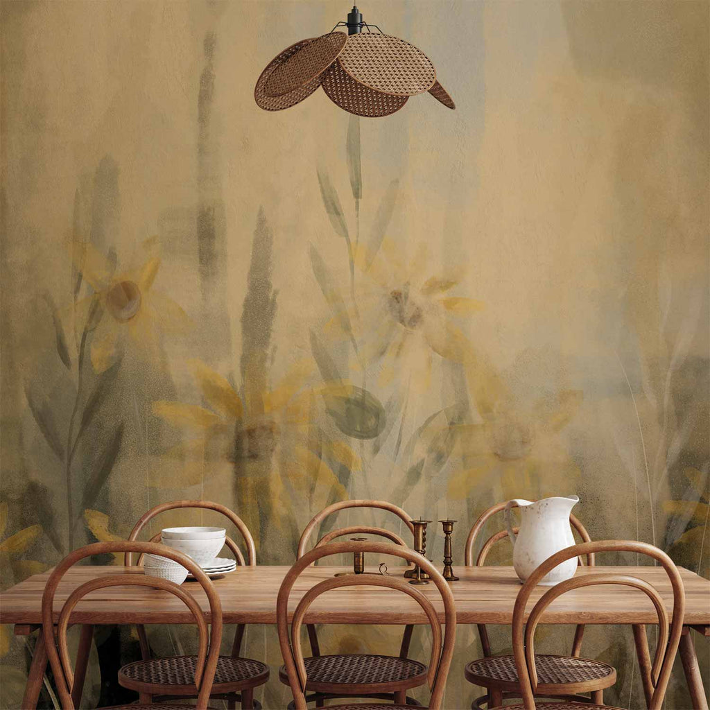 Wall Mural - Floral Meadow with Yellow Flowers