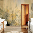 Yellow Meadow Floral Nature Wall Mural