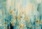 Wall Mural Summer Floral Meadow Blue Tones