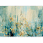 Wall Mural Summer Floral Meadow Blue Tones