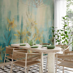 Blue Meadow Flowers Floral Wall Mural