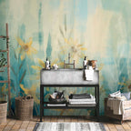 Blue Meadow Flowers Floral Wall Mural