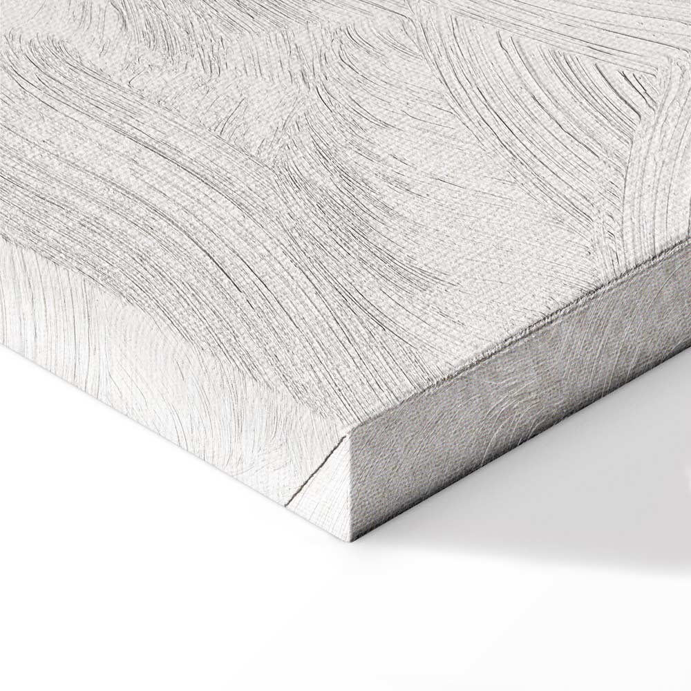 Eastern Minimalist Leaves Vertical Canvas Print