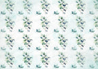 Wall Mural Mint Nature - Floral Leaves Pattern