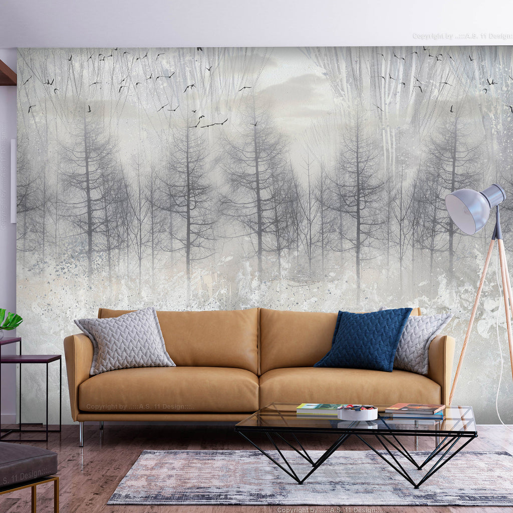 Wall Mural Leaves Winter