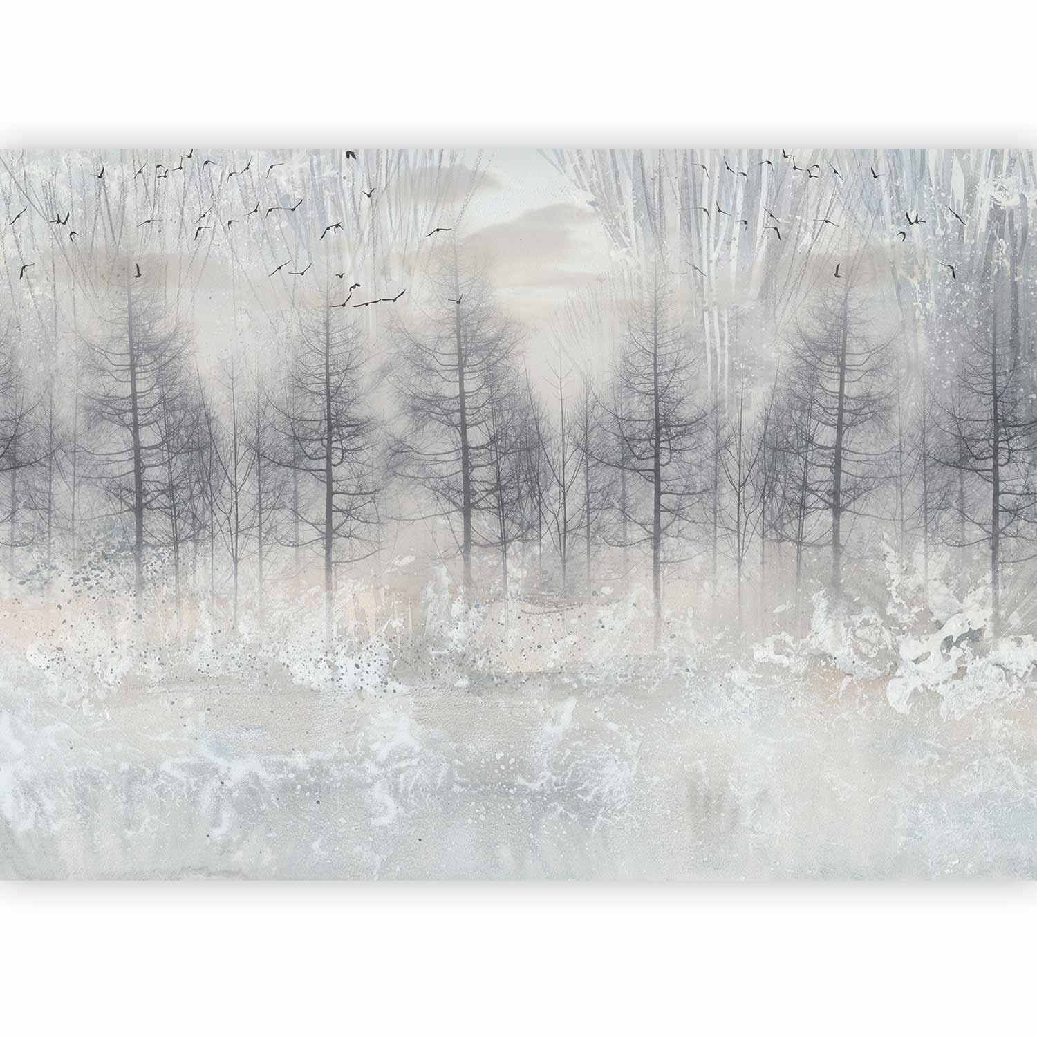 Wall Mural Leaves Winter