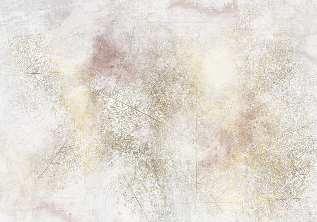 Wall Mural Summer Memory Leaves Abstract Design