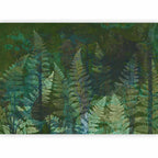 Wall Mural Green Abstract Forest Fern Leaves