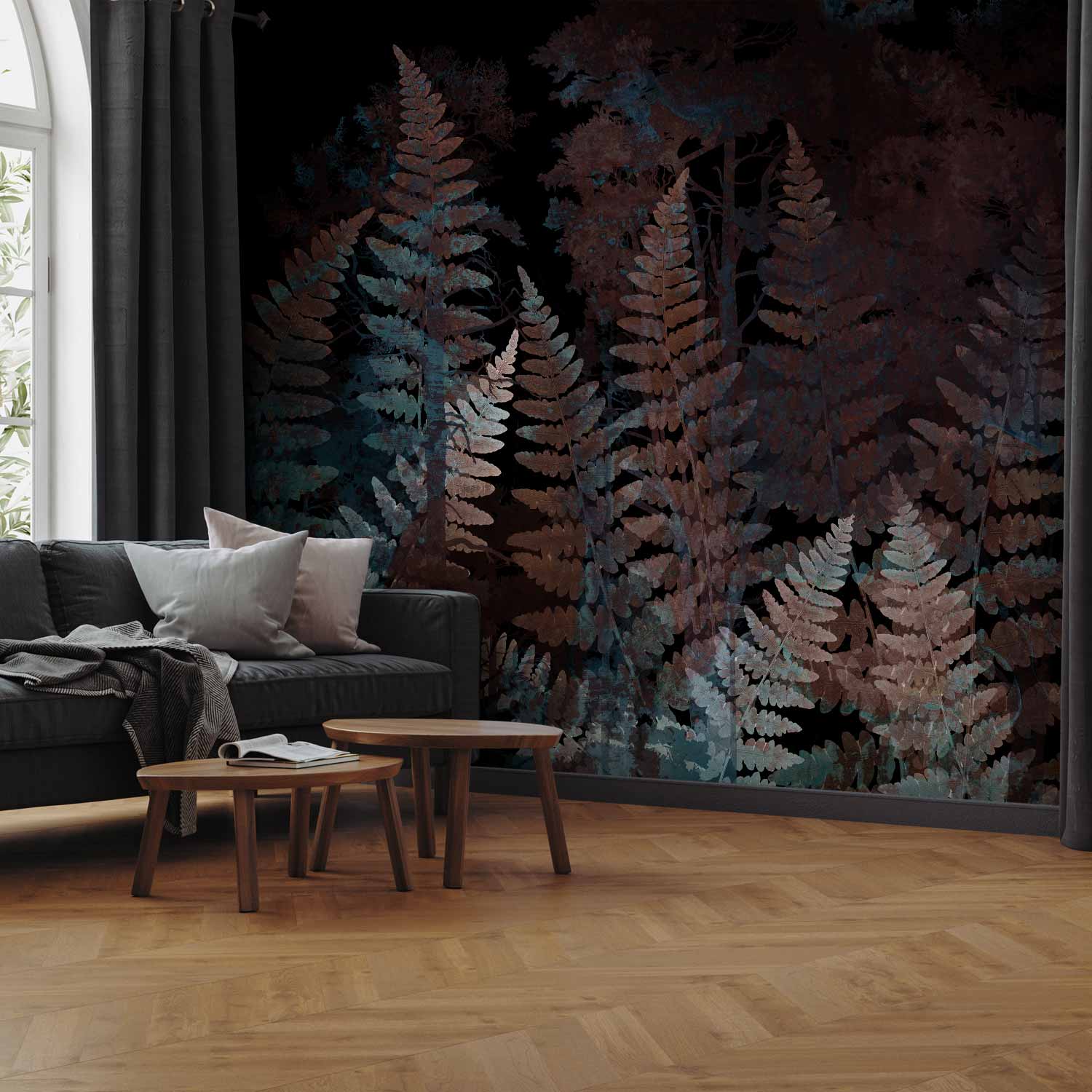 Wall Mural Ferns in the Woods