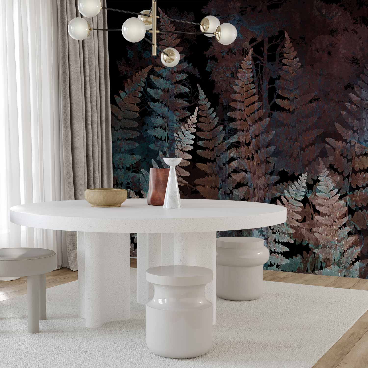 Woodland Ferns Nature Wall Mural