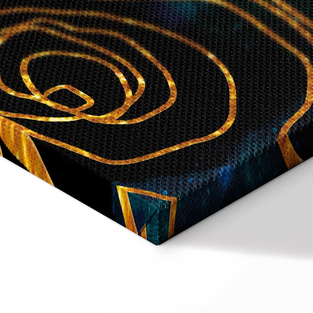 Enchanted Abstract Flower Vertical Canvas Print