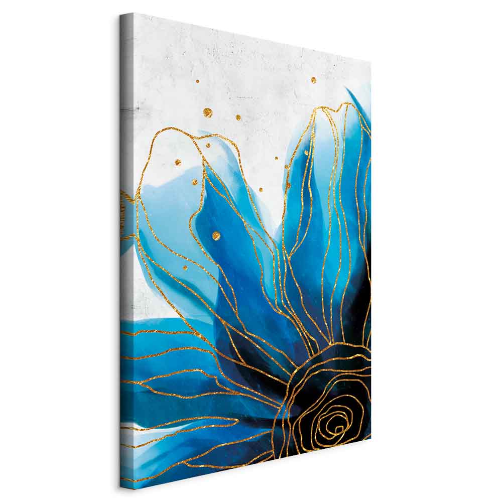 Enchanted Abstract Flower Vertical Canvas Print