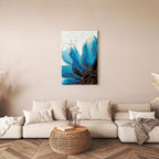 Enchanted Abstract Flower Vertical Canvas Print