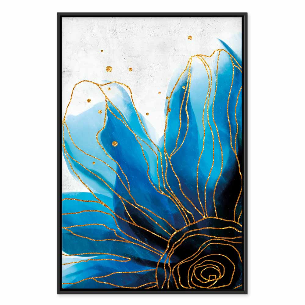 Enchanted Abstract Flower Vertical Canvas Print