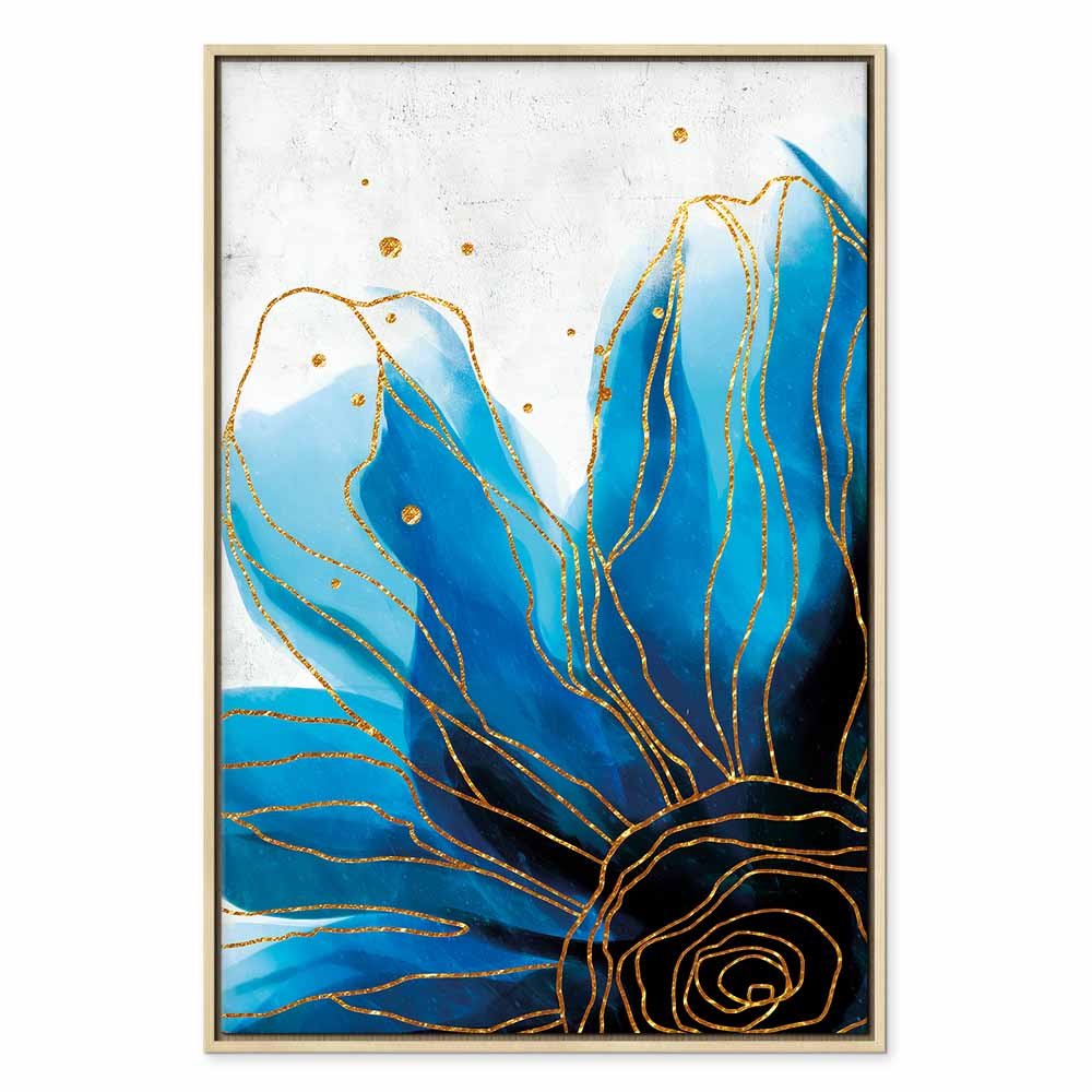 Enchanted Abstract Flower Vertical Canvas Print