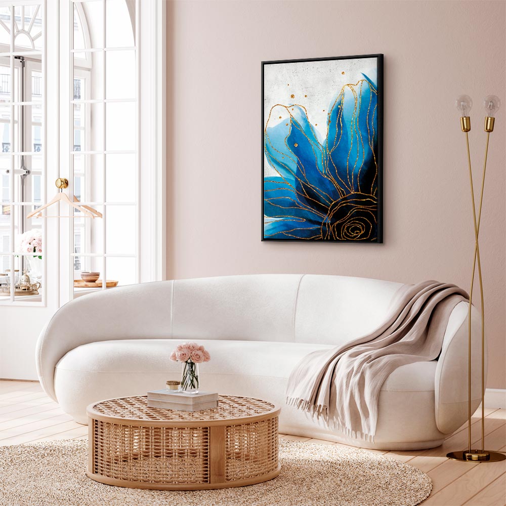 Enchanted Abstract Flower Vertical Canvas Print