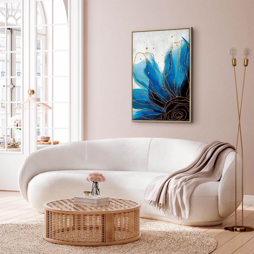 Enchanted Abstract Flower Vertical Canvas Print