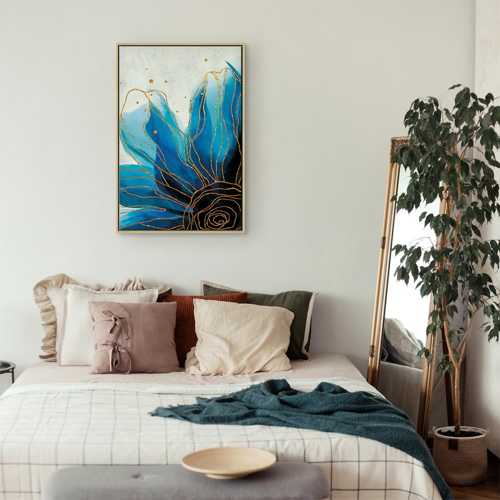 Enchanted Abstract Flower Vertical Canvas Print