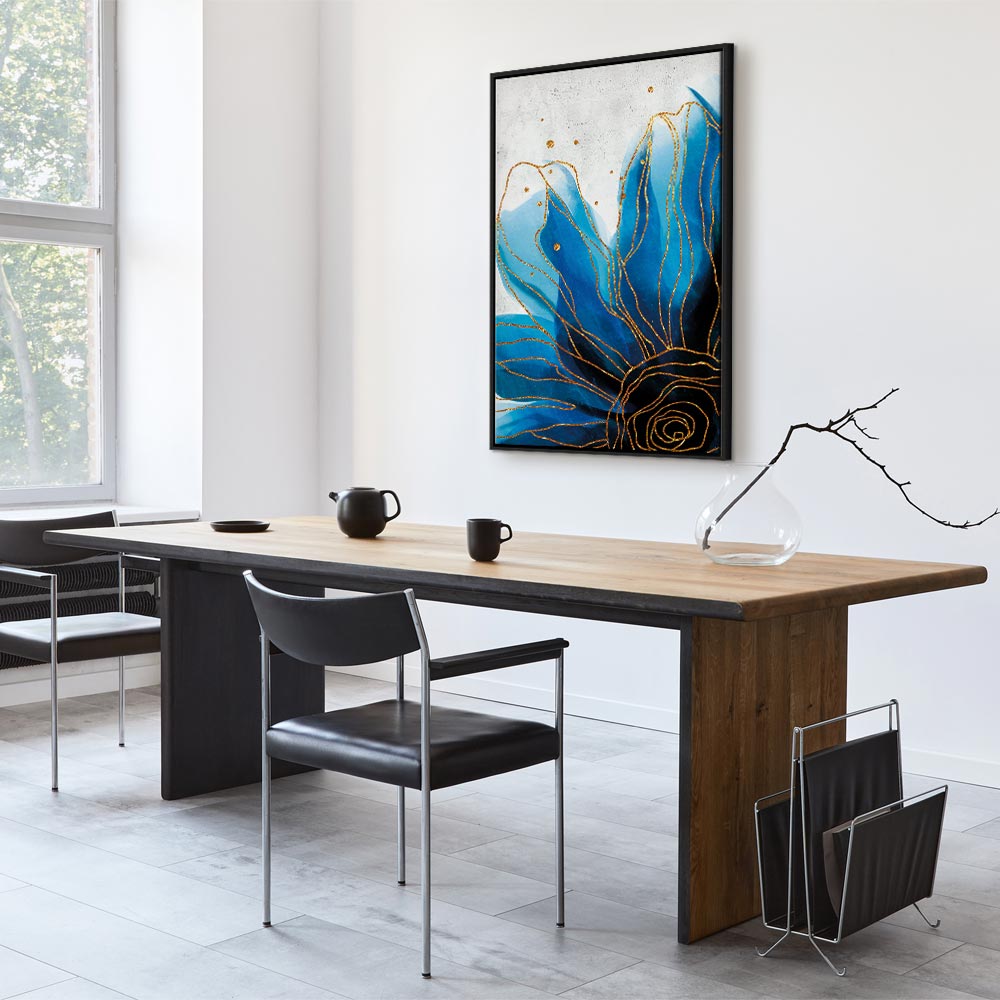 Enchanted Abstract Flower Vertical Canvas Print