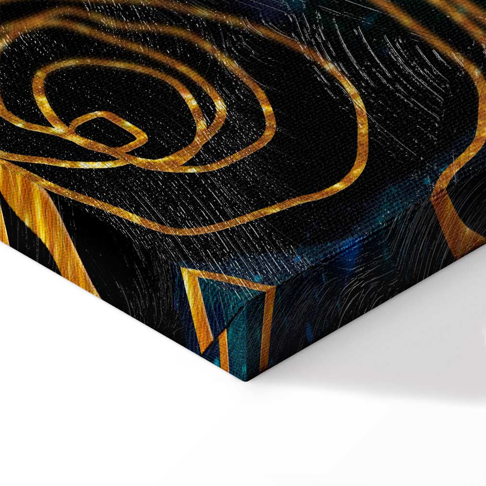 Enchanted Abstract Flower Vertical Canvas Print