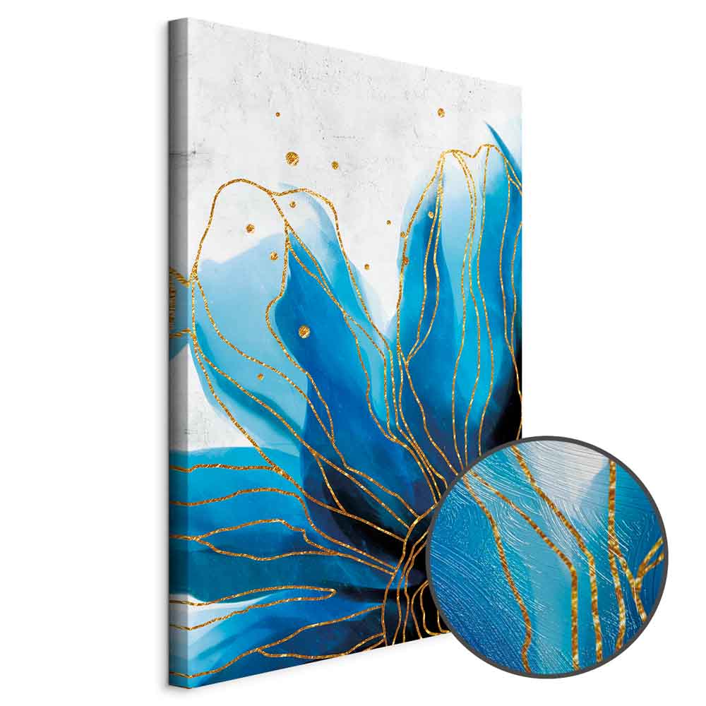Enchanted Abstract Flower Vertical Canvas Print