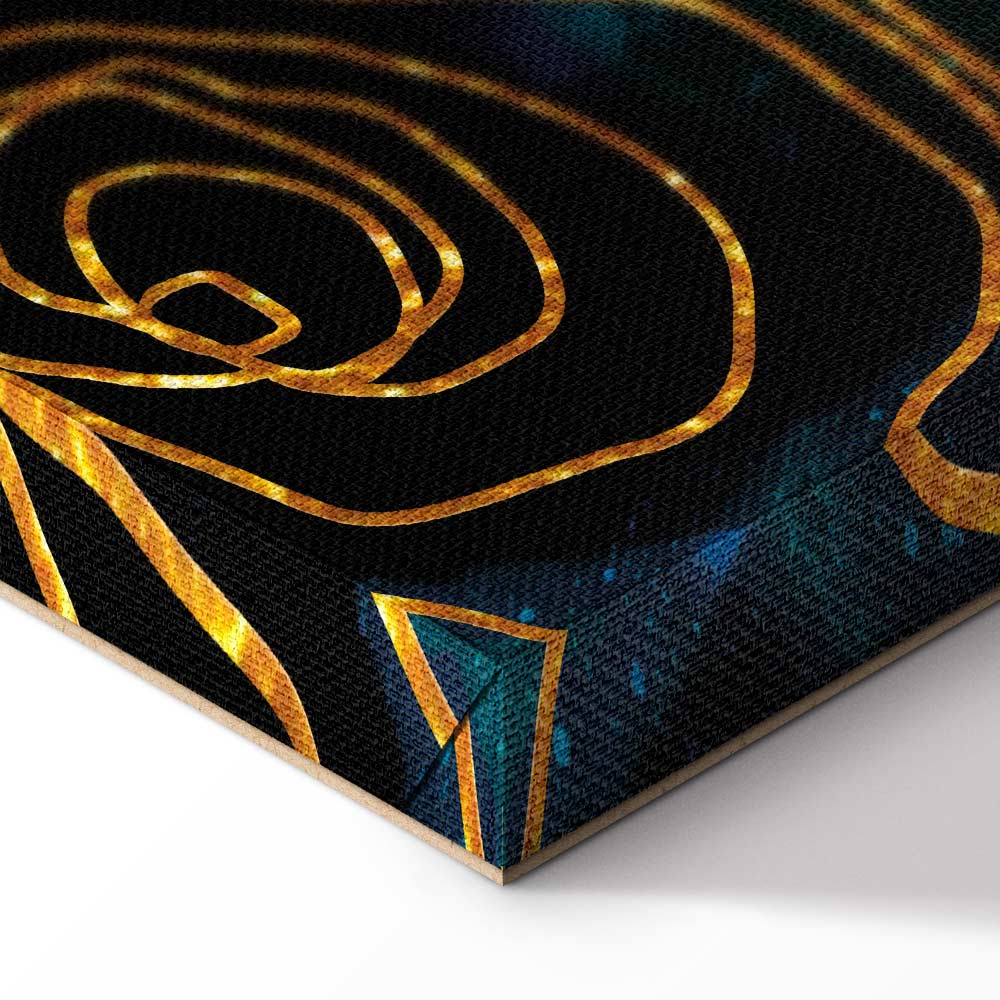 Enchanted Abstract Flower Vertical Canvas Print