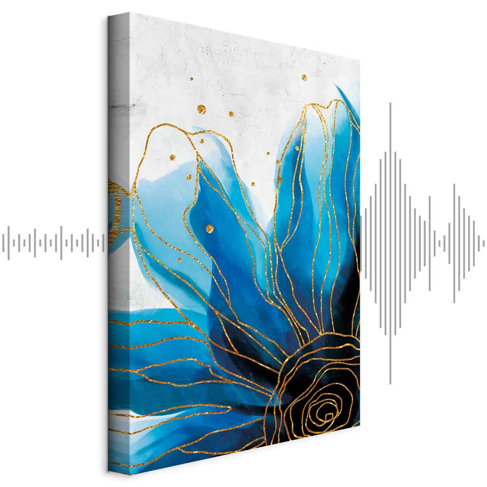 Enchanted Abstract Flower Vertical Canvas Print