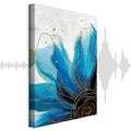 Enchanted Abstract Flower Vertical Canvas Print