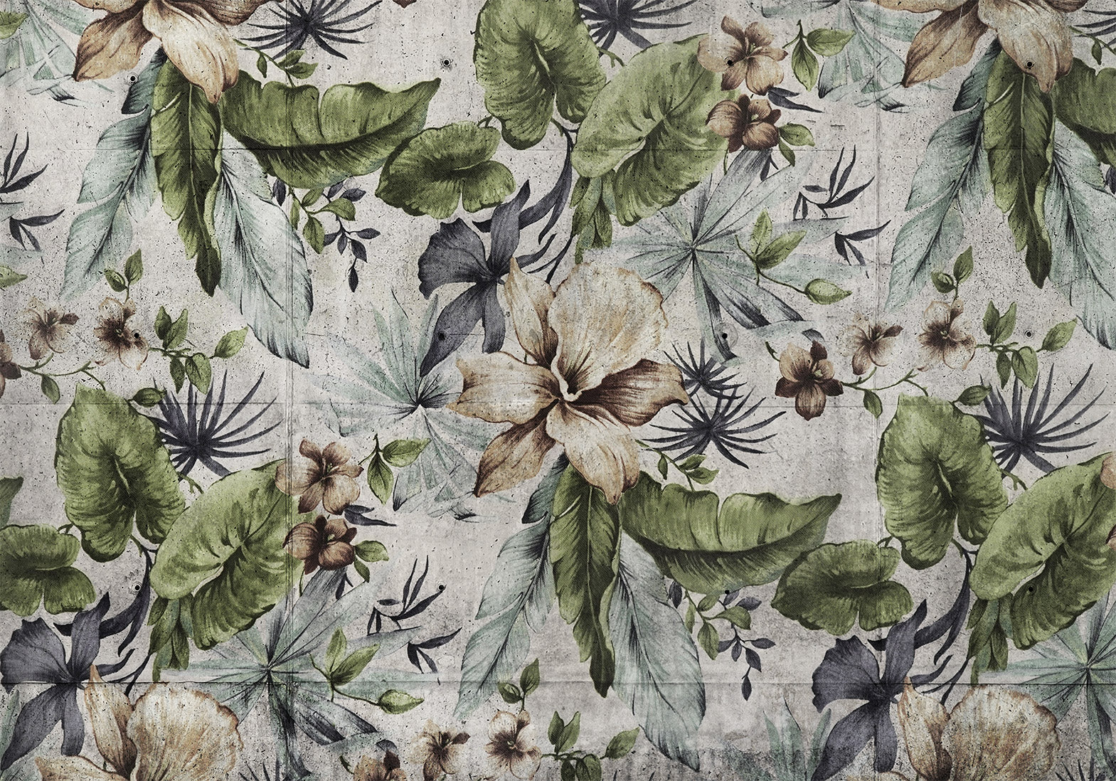 Wall Mural Leaves Vegetation City First Variant