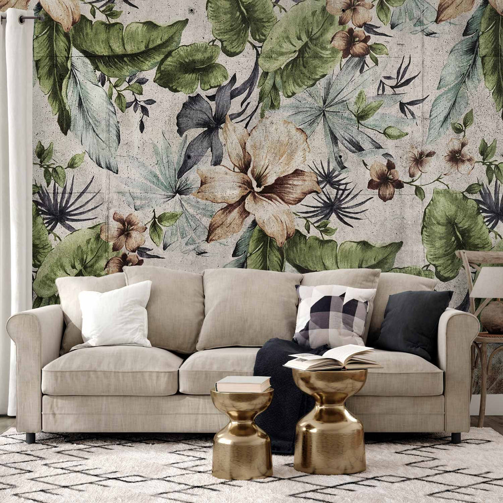 Wall Mural Leaves Vegetation City First Variant