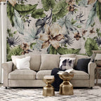 Wall Mural Leaves Vegetation City First Variant