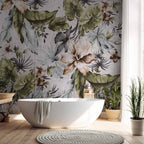 Retro Jungle Landscape Wall Mural