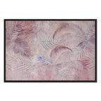 Pink Palm Leaves Nature Canvas Print