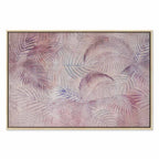 Pink Palm Leaves Nature Canvas Print