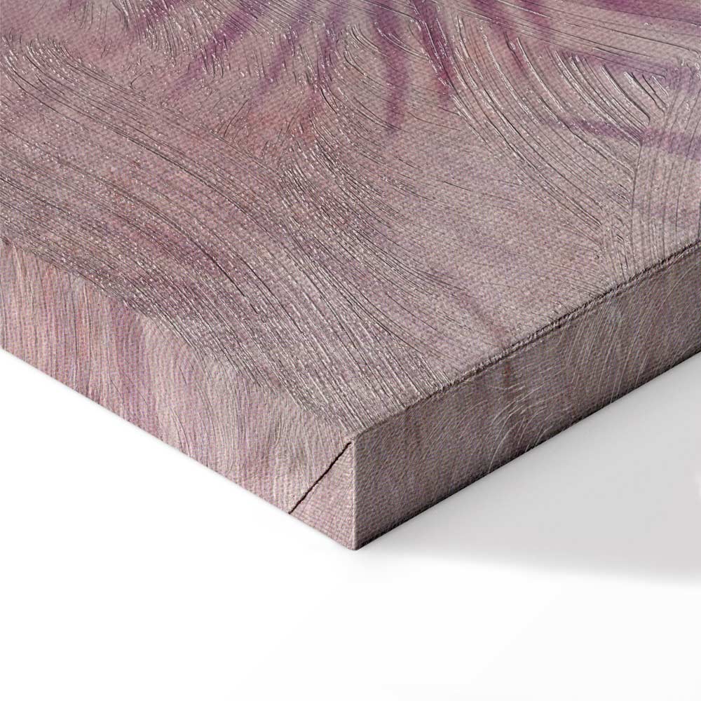 Pink Palm Leaves Nature Canvas Print
