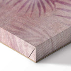 Pink Palm Leaves Nature Canvas Print