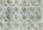 Wall Mural Mint Leaves on Retro Pattern