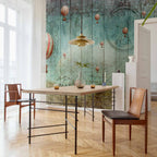 Vintage Hot Air Balloons Sky Wall Mural