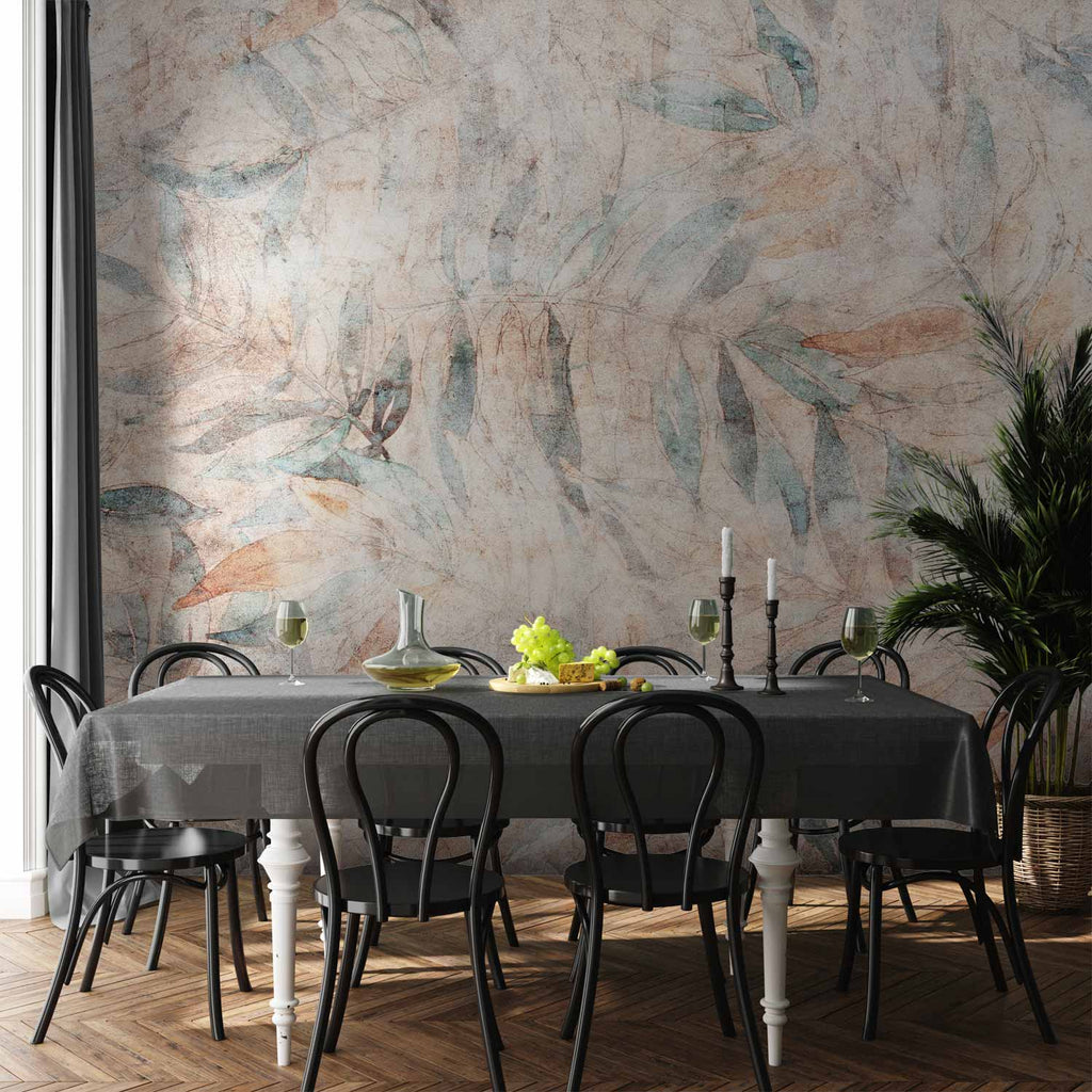 Wall Mural - Greek Laurels on Beige Background