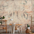 Greek Laurel Leaf Pattern Yellow Wall Mural