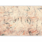 Wall Mural Leaves Pattern in Yellow Background